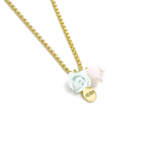 Pastel Roses Necklace