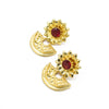 Red Sunflower Earring