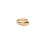 Eclipse Stainless Steel Gold Chunky Ring