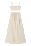 Sand Linen Cropped Top and Matching Skirt