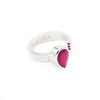 Silver Ruby Resizable Ring