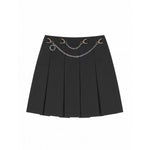 Midnight Bloom Pleated Skirt