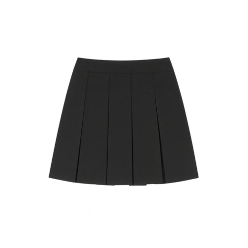 Midnight Bloom Pleated Skirt