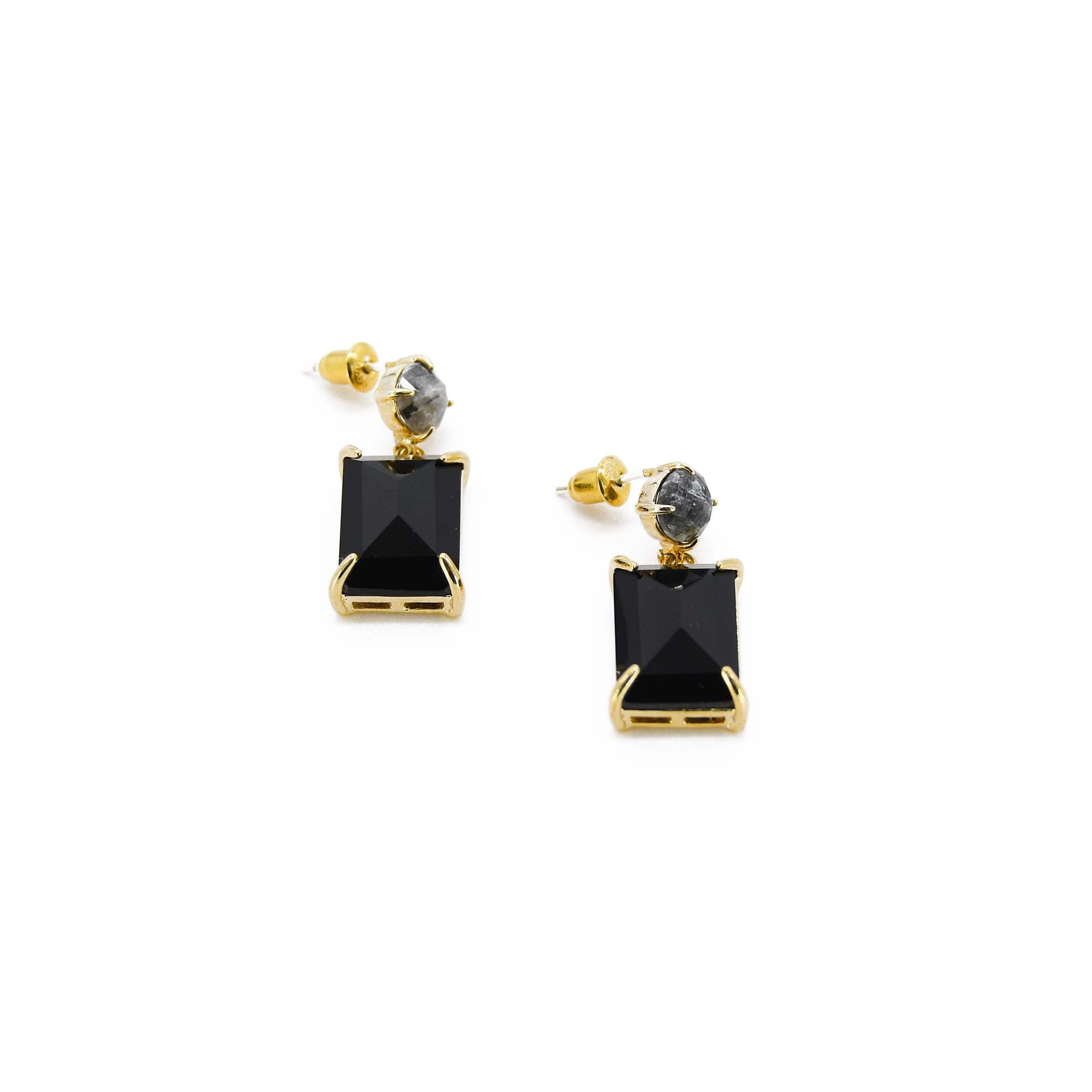 Louisette Jet Black Earrings S00 - Fashion Jewellery M00949