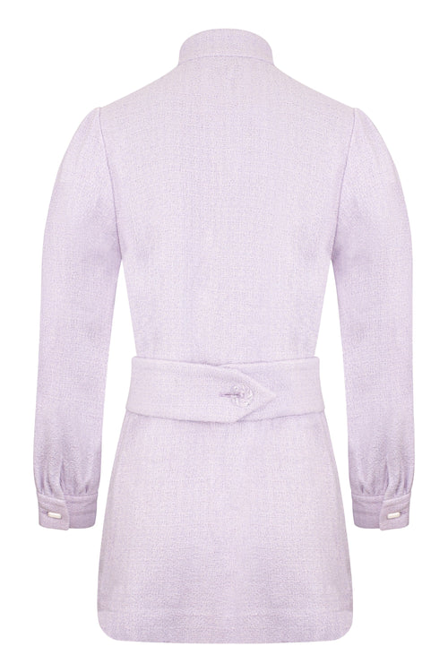 Lavender Tweed Coat Dress