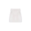 Off-white and pink pleated skirt
