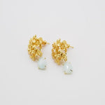 Amazonite Gemstone Floral Bouquet Earring